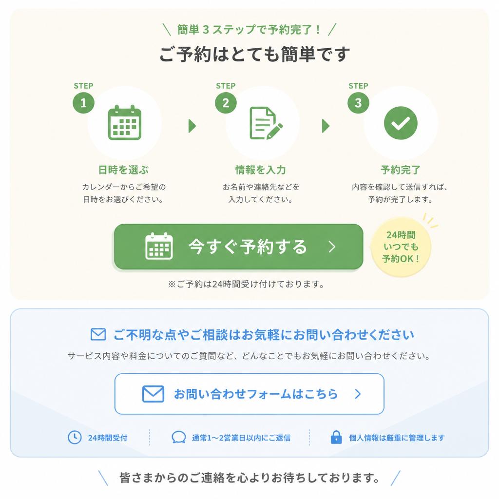 7. 今すぐ予約・お問い合わせ
