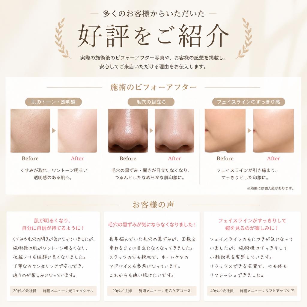 実績とお客様の声