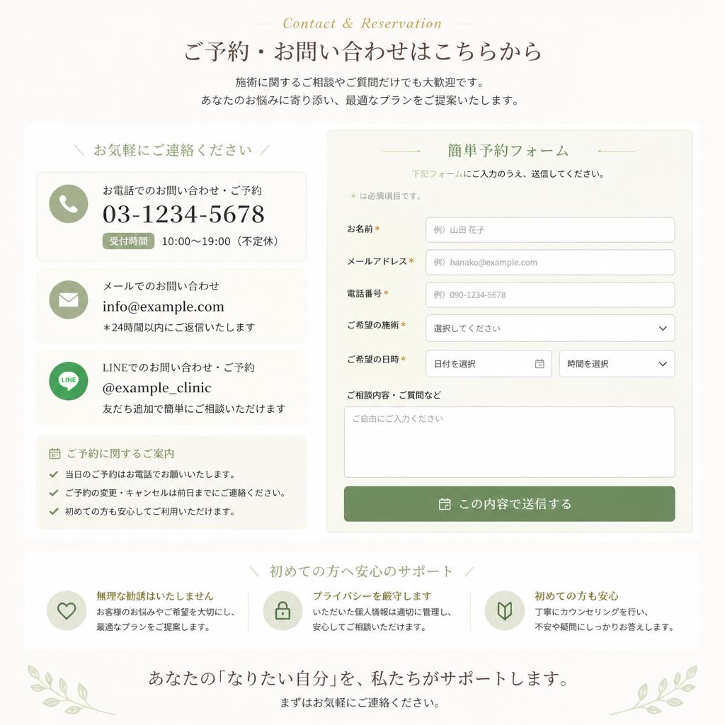 7. お問い合わせ・予約